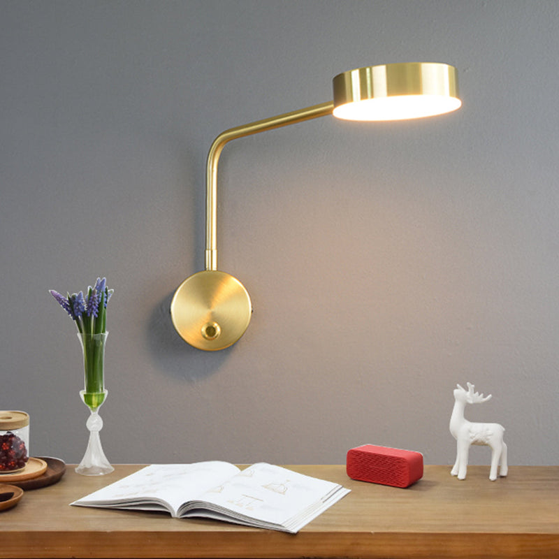 Modern Minimalist Solid Color with Switch Rotatable LED Wall Sconce Lamp