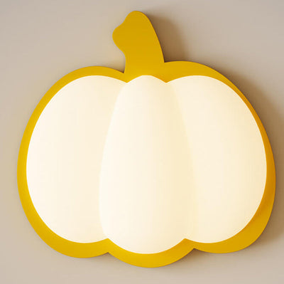 Cartoon Creative Pumpkin Shape LED Kids Flush Mount Ceiling Light