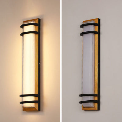 Contemporary Industrial Aluminum Cubic Acrylic Shade LED Waterproof Wall Sconce Lamp For Garden