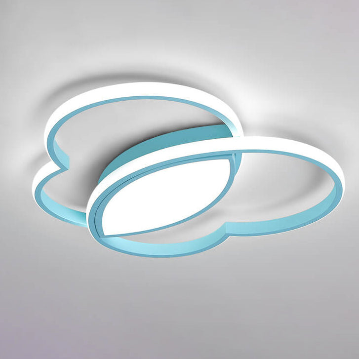 Childlike Love Overlap Design LED Flush Mount Light