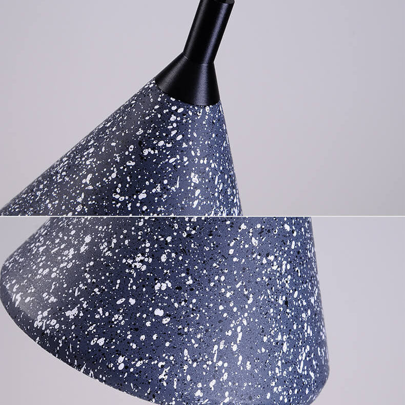 Moderne Einfachheit Kegelförmige Terrazzo 1-Licht Pendelleuchte für das Esszimmer 