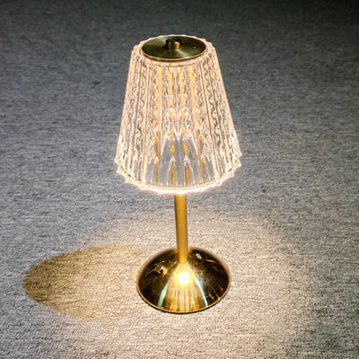 Kreative Diamant Kristall Acryl Metall Touch LED Tischlampe 
