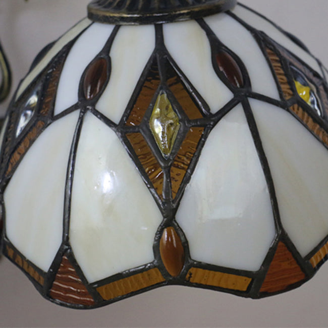 Applique Murale Tiffany Vintage Baroque Géométrique Bol 1 Lumière 