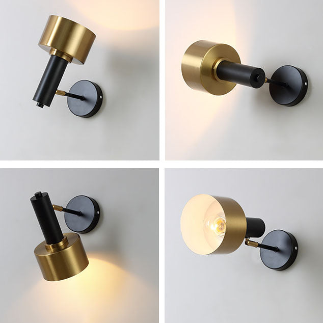 Nordic Minimalist Classic Iron 1-Light Wall Sconce Lamp