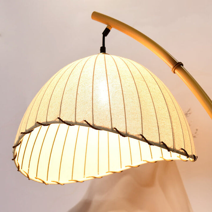 Retro Zen Simulation Bambusstange 1-Licht Stehlampe 