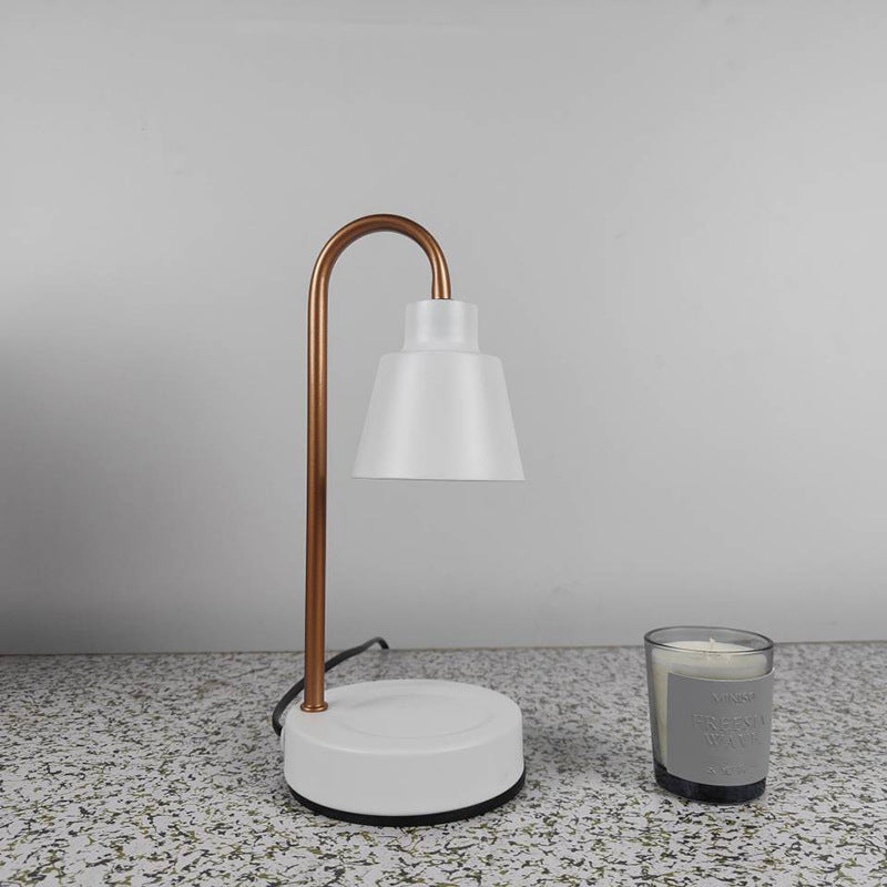 Modern Simplicity Iron Round Shade 1-Light Melting Wax Table Lamp For Study
