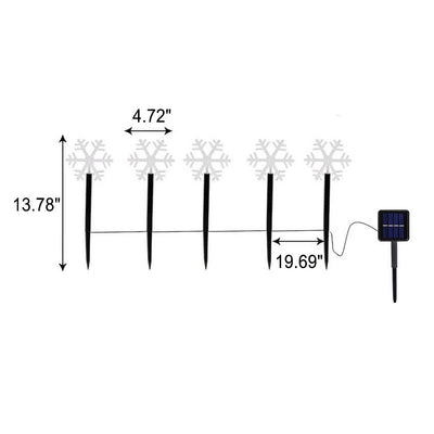 Weihnachtsdekoration Solar Outdoor Rasen LED Garten Bodeneinsatz Landschaftslicht 