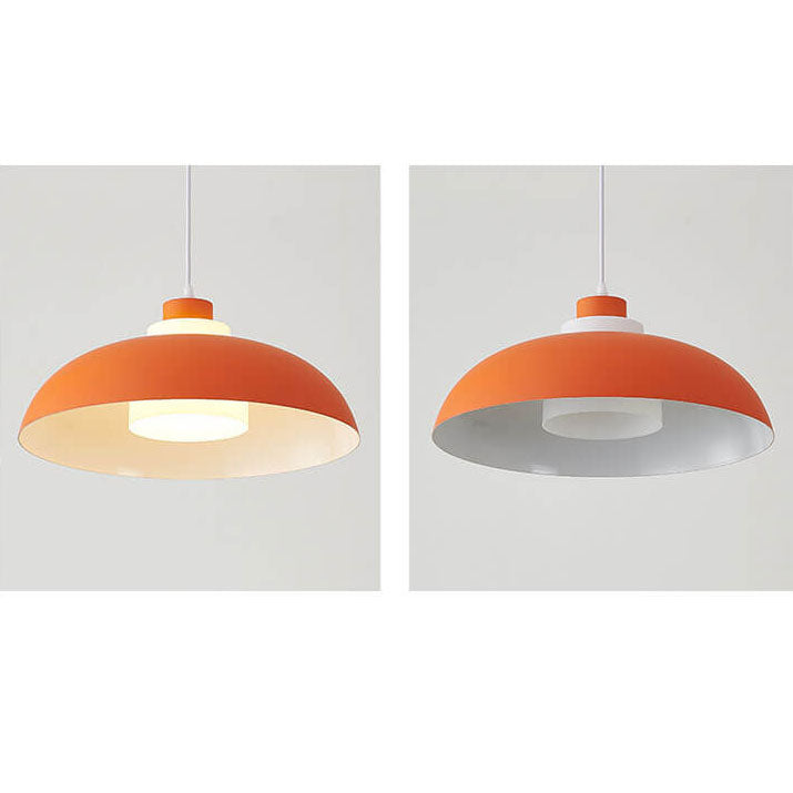 Modern Solid Color Macaron Acrylic Aluminum 1-Light Pendant Light