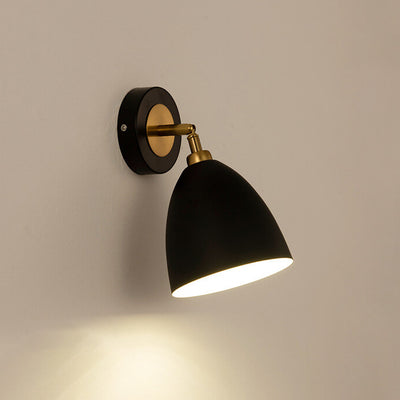 Nordic Simple Iron Traditional Shape Shade 1-Light Wall Sconce Lamp