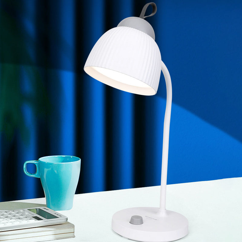 Lampe de table LED rechargeable par USB de protection oculaire de tuyau de couleur unie moderne 