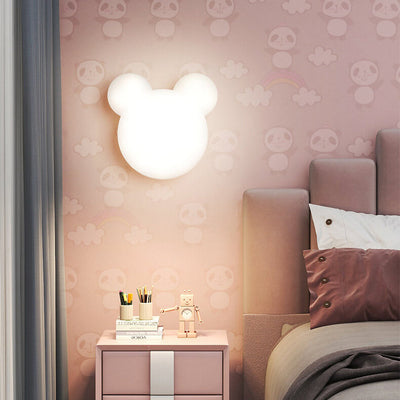 Cartoon Minimalist Bear Shape LED Wall Sconce Lamp