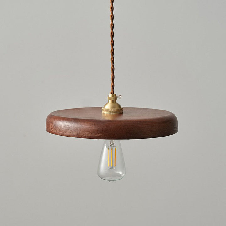 Lampe suspendue à 1 lumière en forme de bûche Wabi-sabi vintage japonaise 