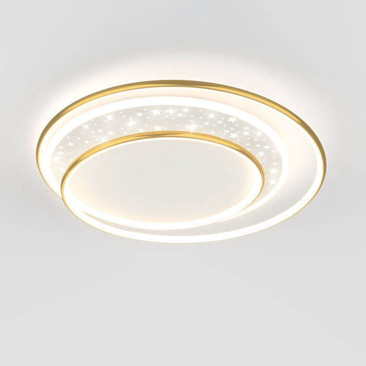Éclairage encastré LED en aluminium et acrylique, étoile ronde pour enfants, moderne et créatif 
