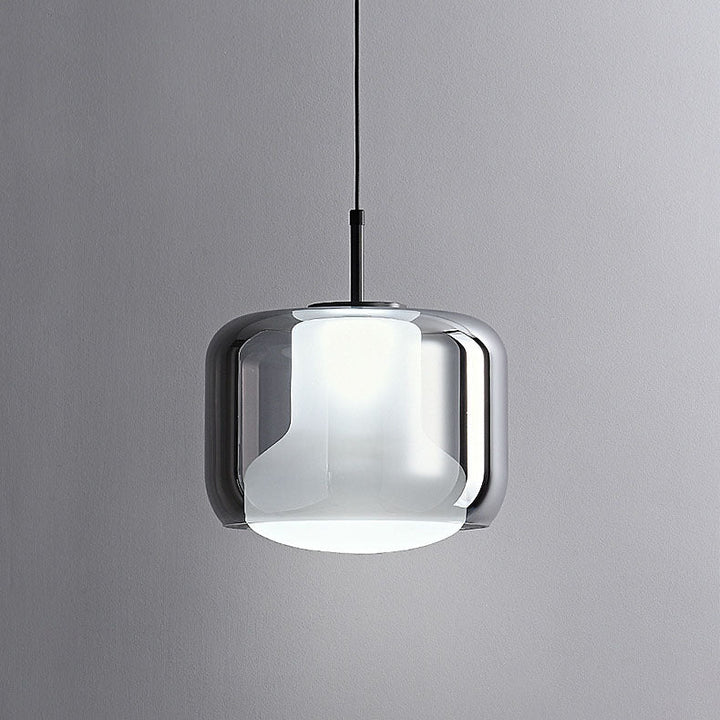 Lámpara colgante moderna minimalista de cobre acrílico con 1 luz 