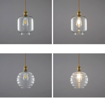 Nordic Textured Glass 1-Light Pendant Light