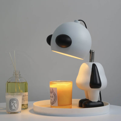 Creative Cartoon Panda Resin 1-Light Melting Wax Table Lamp