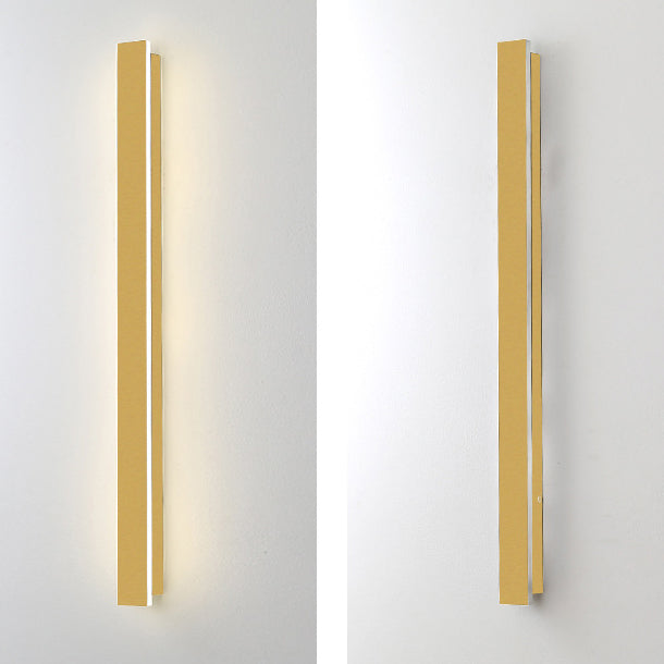 Applique murale LED étanche en fer acrylique, moderne et Simple, longue bande dorée, pour l&