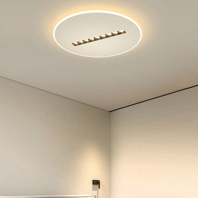 Modern Simple Flat Round Spotlights LED Flush Mount Ceiling Light