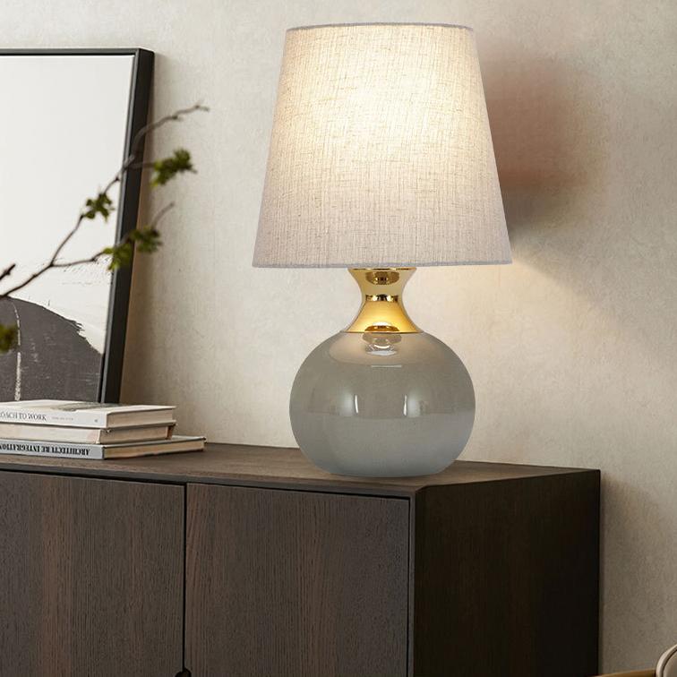 Moderne dekorative Keramik-Tischlampe mit 1 Licht und Touch-Dimmung 