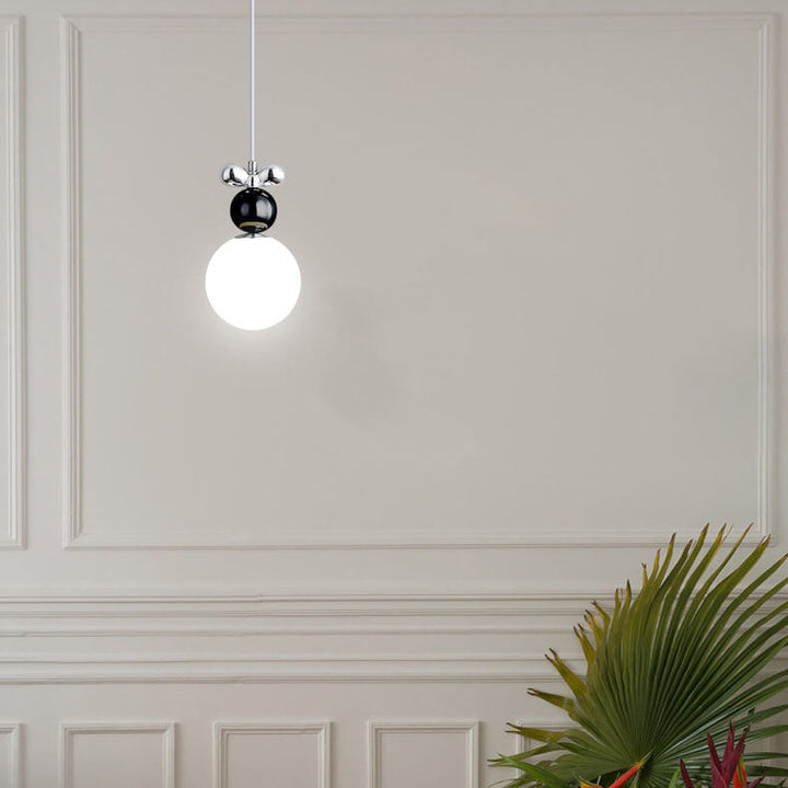 Diseño de hardware minimalista moderno Esfera Lámpara colgante de 1 luz 
