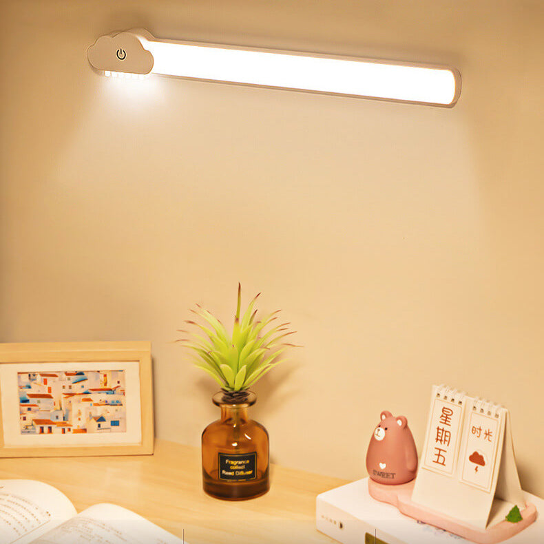 Lámpara de pared LED recargable de tubo simple con protección ocular 