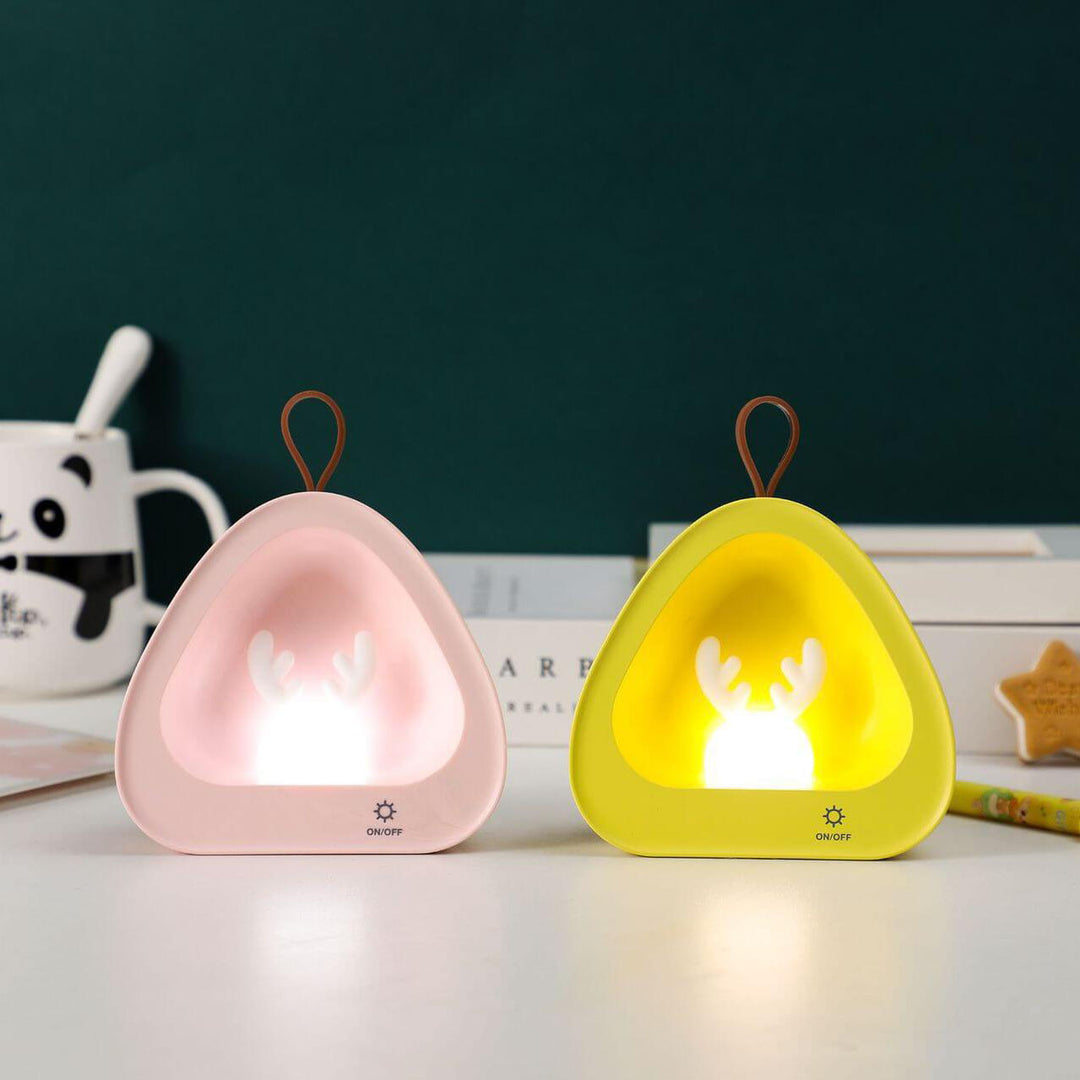Créatif mignon cerf Silicone USB charge Portable LED veilleuse lampe de Table 