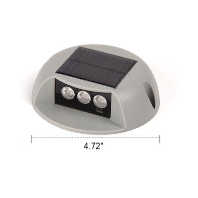 Modern Round Solar LED Outdoor Garden Walkway Light