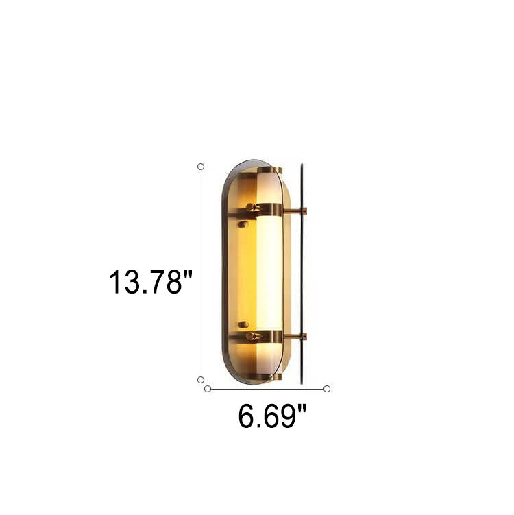 Scandinavian Minimalist Light Luxury Glass LED Wall Sconce Lamp