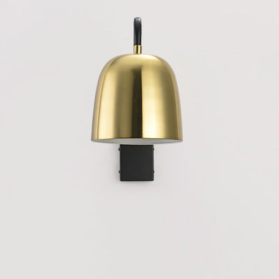 Nordic Minimalist Gold Dome Rotatable 1-Light Wall Sconce Lamp