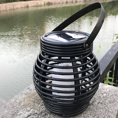 Solar Outdoor Flame Cage LED Waterproof Garden Decorative Light