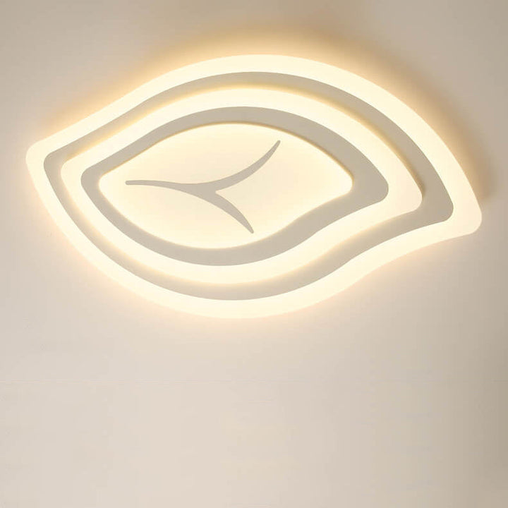 Plafonnier à LED en acrylique en forme de feuille créative 