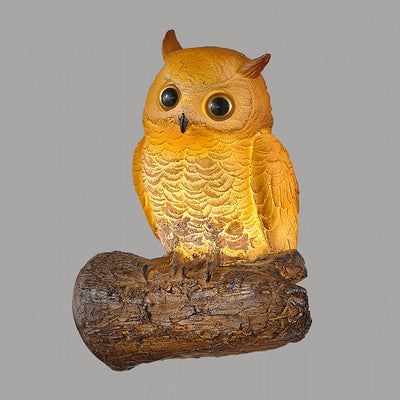 Retro Creative Resin Animal Owl 1-Light Wall Sconce Lamp