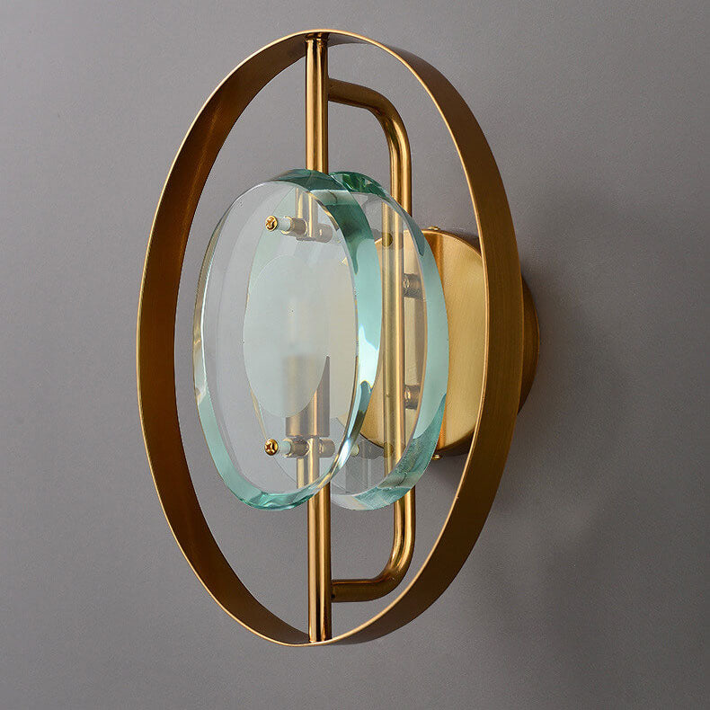Modern Nordic Light Luxury Creative Round Ring 1-Light Wall Sconce Lamp