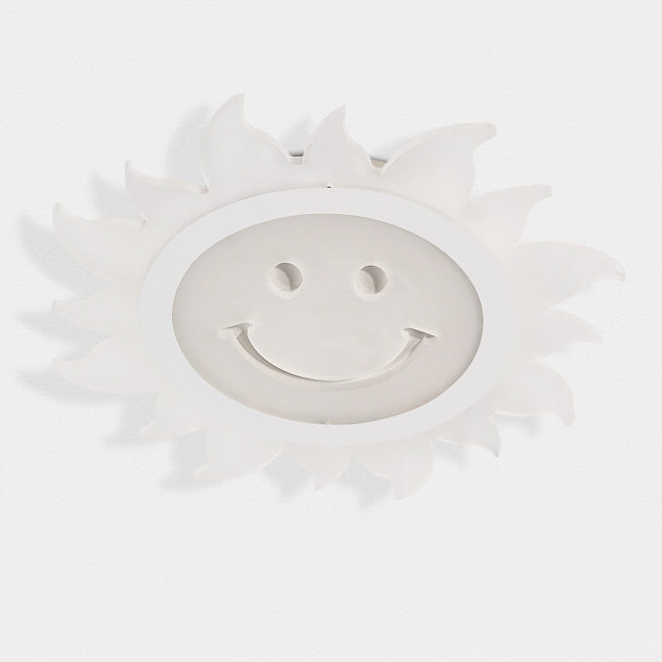 Creative Cartoon Smiley Sun LED Flush Mount Ceiling Light