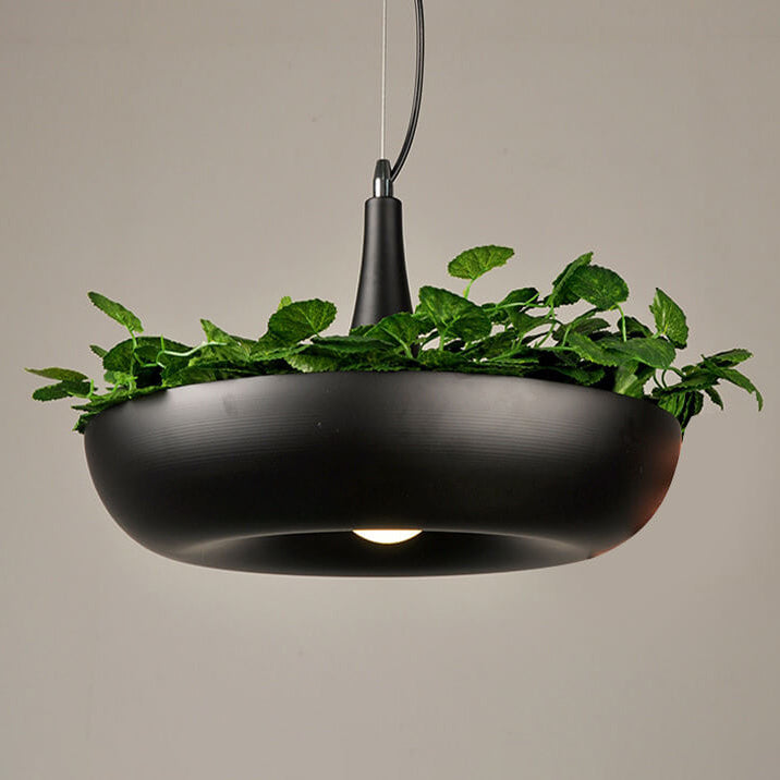 Moderne Art Deco Sky Garden Rundschirm 1-Licht Pendelleuchte für Esszimmer 