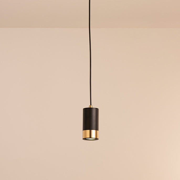 Modern Minimalist Column Iron Mini 1-Light Pendant Light For Living Room