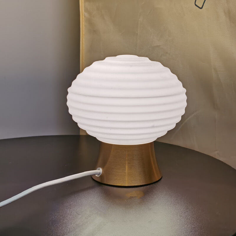 Lámpara de Mesa USB de 1 Luz con Bola de Océano Estrellado Creativa Moderna 