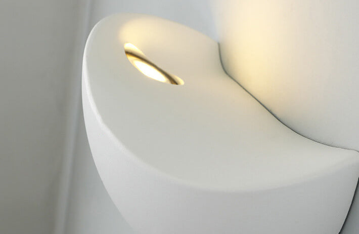 Creative Minimalist Half Round Aluminum LED Wall Sconce Lamp