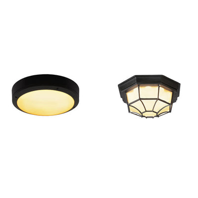 Plafonnier encastré à LED étanche en aluminium rond simple extérieur octogonal 