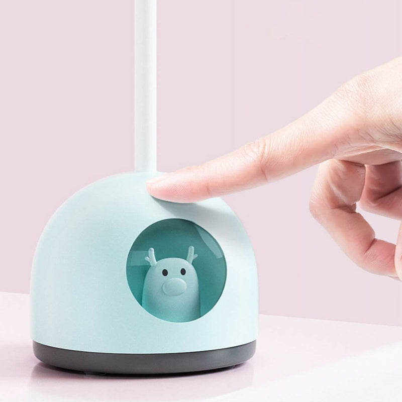 Lampe de bureau LED pour enfants avec chargement USB et dessin animé de poupée créative, soin des yeux pour la lecture 