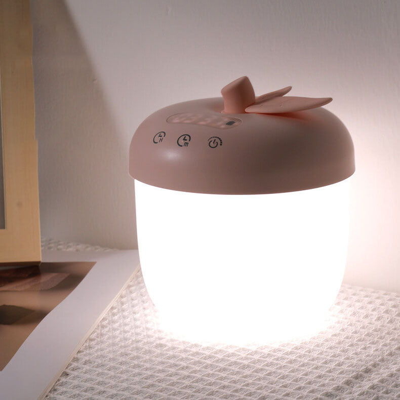 Creative Apple Clock Touch LED Night Light Table Lamp