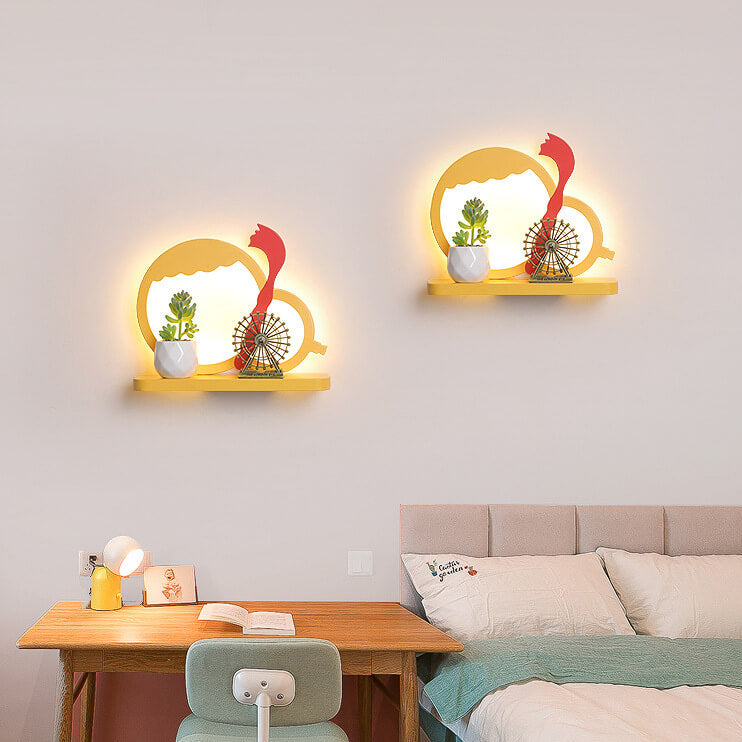 Kindliche kreative LED-Wandleuchte mit Cartoon-Muster 