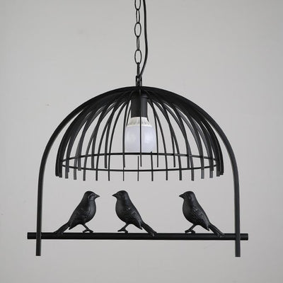 Modern Creative Bird Cage 1-Light Pendant Light