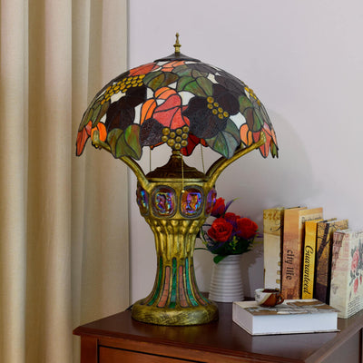 Lampe de Table en Alliage de Zinc Rétro Luxe Léger Européen à 4 Lumières 