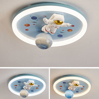 Creative Simplicity Star Moon Runde LED-Deckenleuchte für Kinder mit bündiger Montage 