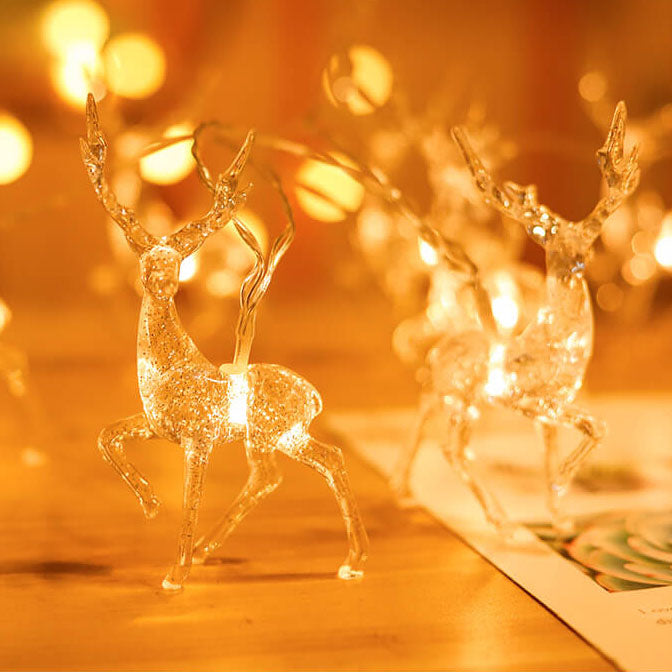 Christmas Decor Elk LED Decoration Battery String Lights