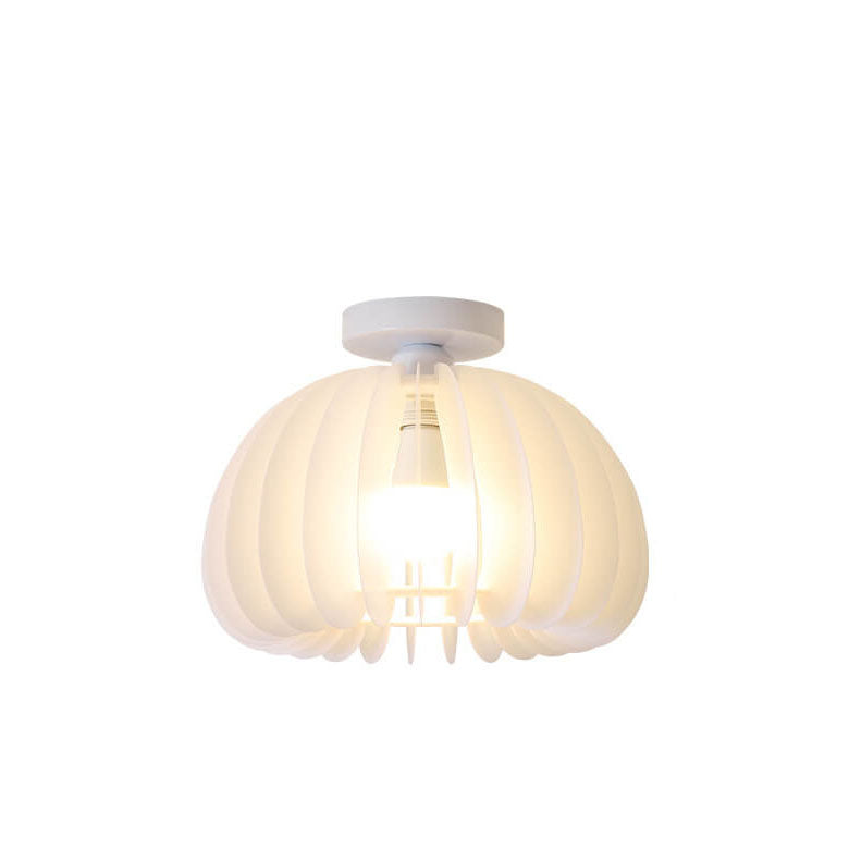 Luz de techo empotrada de 1 luz de acrílico en forma de calabaza moderna y simple 
