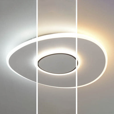 Modern Minimalist Square Round Ultra-Thin LED Flush Mount Ceiling Light