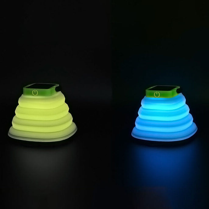 Contemporary Creative Outdoor Solar Folding Cone Waterproof Camping LED Outdoor Light for Outdoor Patio
