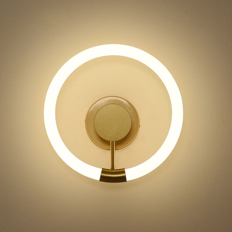 Zeitgenössische Einfachheit Kreis Acryl Schatten LED Wand Leuchte Lampe Für Schlafzimmer 